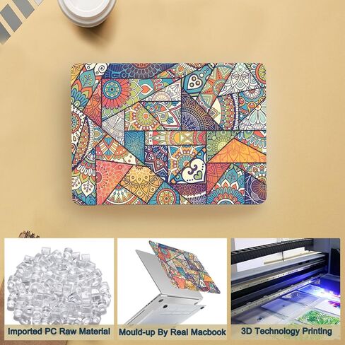 حافظة صلبة متوافقة مع حافظة MacBook Air 13 بوصة الجديدة 2020 2019 2018، موديل A2337 M1 A2179 A1932 مع شاشة Retina ومعرف اللمس، غطاء حافظة من البلاستيك الصلب غير اللامع - غريب in Kuwait