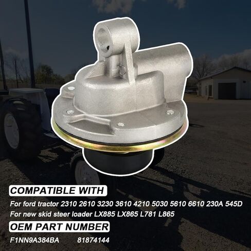 Hand Primer Pump 81874144 F1NN9A384BA Compatible with Ford Tractor 2310 2610 323036104210 5030 5610 6610230A 545D and Fit for New Skid Steer Loader LX885 LX865 L781 L865 in Kuwait