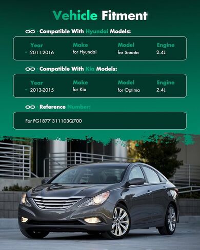 SCITOO Electric Fuel Pump Module Assembly with Sending Unit Compatible with for Hyundai 2013-2015 Sonata (submodel: Hybrid, Hybrid Limited) Engine Vin: 4 Replace OE FG1877 311103Q700 in Saudi Arabia