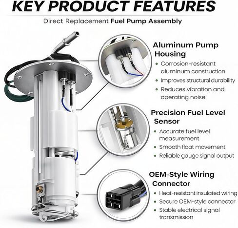 49040-0024 Fuel Pump Assembly Compatible with 2012-2023 Kawasaki NINJA ZX14R ZX14 ZZR1400 Replace # 490400024 UC-T35KU54 in Kuwait
