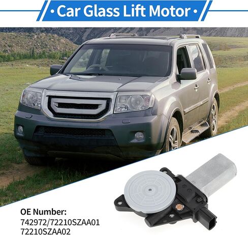 Front Right Passenger Side Power Window Regulator Lift Motor for Honda PILOT 2009-2015 No.742972/72210SZAA01 6 Pin Car Window Glass Lift Motor in Saudi Arabia