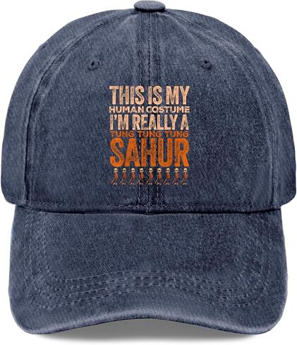 This is My Human Costume I'm Really A Tung Tung Tung SAHUR Hats for Men in Saudi Arabia