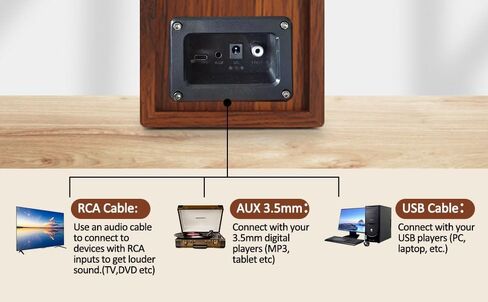 40 واط مكبرات صوت كمبيوتر ، مكبرات صوت داعمة 2.0 AC تعمل بالكمبيوتر الشخصي مع صوت باس قوي ، 7.28 "× 2 AC مكبرات الصوت AUX /Bluetooth مع مدخلات USB لمكبر صوت DSP متعدد الوسائط ، مكبر صوت خشبي للكمبيوتر المحمول ، الكمبيوتر المحمول ، الكمبيوتر المحمول in Kuwait