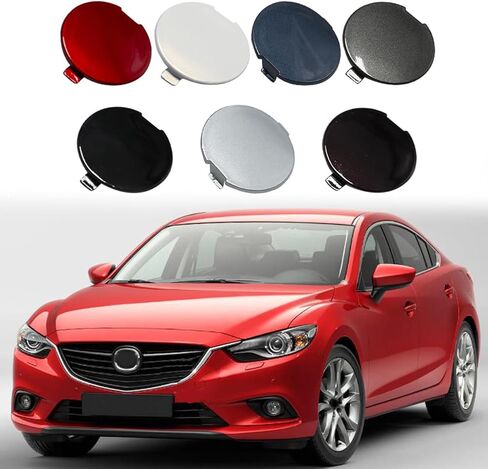 Front Bumper Towing Tow Hook Hole Eye Cover Cap for Mazda 6 2013 2014 2015 2016 GHP9-50-A11 (Black) in Kuwait
