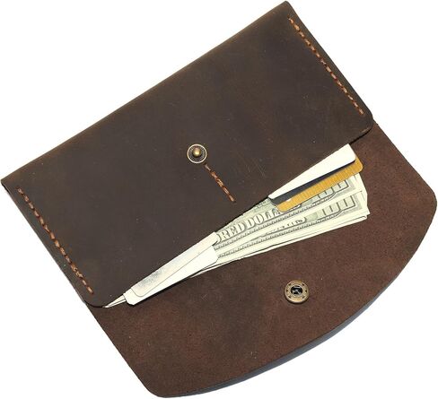 اليدوية عالية الجودة الرجعية الجلود متعددة الوظائف المغلف حامل بطاقة الهاتف المحمول المحفظة in Kuwait