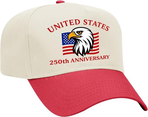 Patriot Pride Embroidered Otto Hat 5 Panel Mid Profile – United States 250th Anniversary Eagle Design in Saudi Arabia