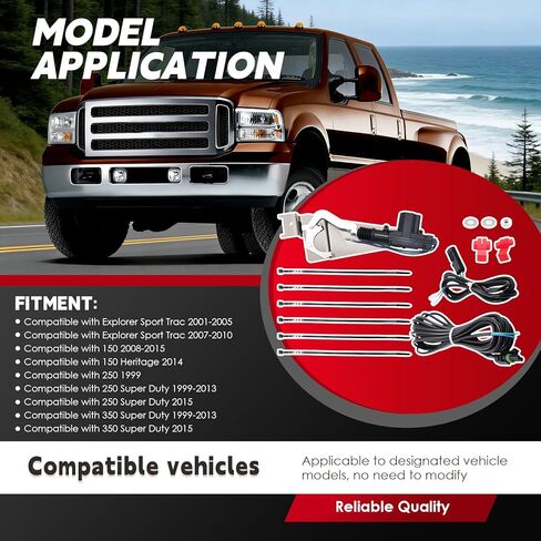 PL8250 مشغل قفل مزلاج الباب الخلفي الخلفي متوافق مع Explorer Sport Trac 150 250 150 Heritage 250 Super Duty 350 Super Duty 1997-2015 in Kuwait