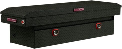Weather Guard Saddle Truck Tool Box Aluminum Full Standard Textured Matte Black in Saudi Arabia