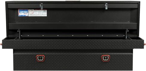 Weather Guard Saddle Truck Tool Box Aluminum Full Standard Textured Matte Black in Saudi Arabia