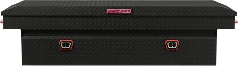 Weather Guard Saddle Truck Tool Box Aluminum Full Standard Textured Matte Black in Saudi Arabia
