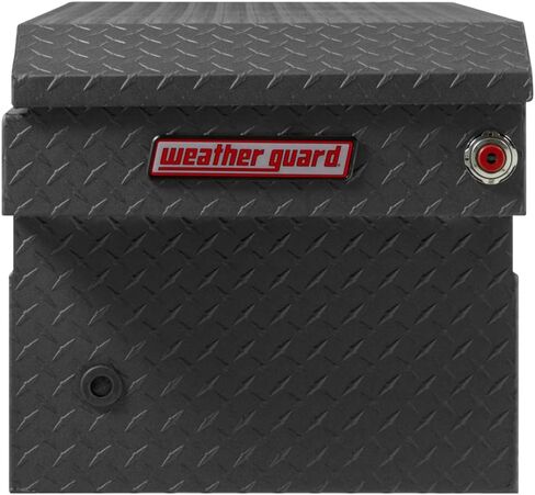 Weather Guard Saddle Truck Tool Box Aluminum Full Standard Textured Matte Black in Saudi Arabia
