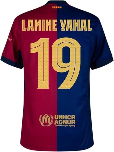 Lamine Yamal #19 Home 24/25 Soccer Jersey for Men Fan Version in Saudi Arabia