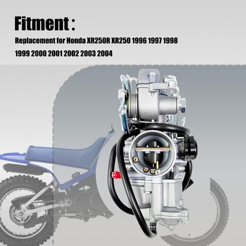 Carburetor XR250R Carb Replacement for Honda XR250R XR250 1996 1997 1998 1999 2000 2001 2002 2003 2004 16100-KCE-672 16100-KCE-651 with Fuel Filter in Kuwait
