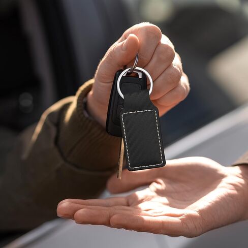 LaserGram Rectangle Keychain, Bible Verse John 3-16, Personalized Engraving Included in Saudi Arabia