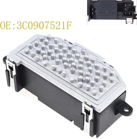 Car Air Conditioner Resistor Heater Heater Blower Fan Resistor Speed Controller Car for VW for Golf for Jetta for Passat 2005-2012 3C0907521F in Saudi Arabia