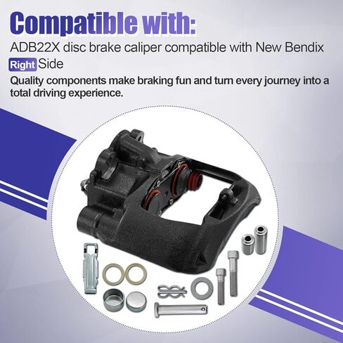 Z035247 ADB22X K097844SC Air Disc Brake Caliper Kit Compatible with Bendix ADB22X Brake Caliper Right Side with 5020643 Guide Pin Set K164908 802984 K149714 K165794X in Kuwait