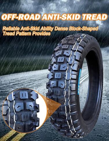 Tire 110/90-16 8PR 65P Front/Rear Motorcycle Knobby Tire Heavy Duty Compatible with 110/90-16 Off Road Pit Bike/Motorcycle in Saudi Arabia