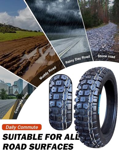 Tire 110/90-16 8PR 65P Front/Rear Motorcycle Knobby Tire Heavy Duty Compatible with 110/90-16 Off Road Pit Bike/Motorcycle in Saudi Arabia