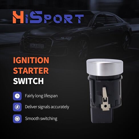 HiSport 4G1905217A Push Button Starter Switch - Compatible with Audi A6 2012-2018 A6 Quattro 2012-2018 A7 2016-2018 A7 Quattro 2012-2018 RS7 2014-2018 S6 2013-2018 S7 2013-2018 in Saudi Arabia
