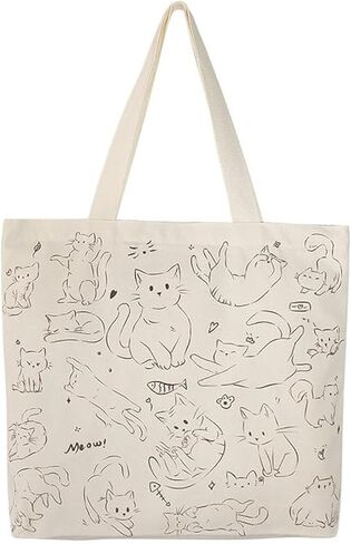 حقيبة حمل لطيفة للنساء مع سحاب، محفظة مرحة مع حقيبة كتف كبيرة من القماش للقطط والكلاب in Kuwait