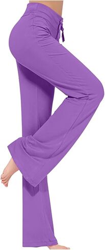 Yoga Pants Women Wide Leg Pants for Women Sports Gym Yoga Fitness Pants Comfy Slim-fit Flared Pants Home Casual Pants in Saudi Arabia