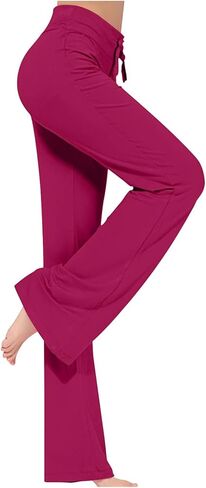 Yoga Pants Women Wide Leg Pants for Women Sports Gym Yoga Fitness Pants Comfy Slim-fit Flared Pants Home Casual Pants in Saudi Arabia