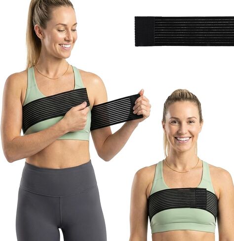 1PC Breast Support Band, Post Compression Band for Breast Augmentation/Reduction Recovery, Adjustable Sports Breast Band/Bust Binder for Running/Yoga, Breast Surgery Recovery Supplies (150X7.5cm) in Kuwait