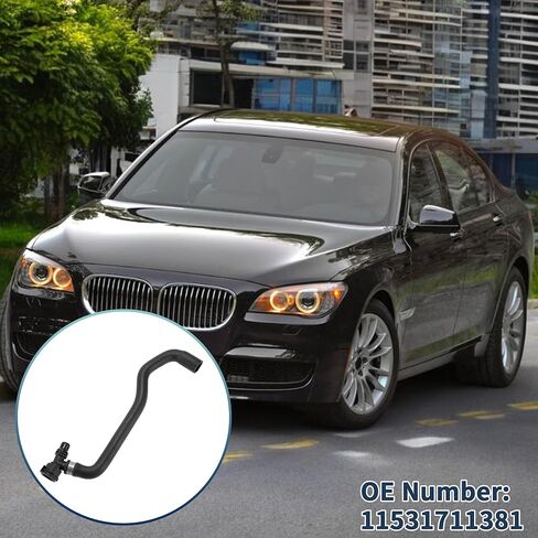 Radiator Hose Heater Hose No.11531711381 for BMW 740i 740iL 1998-2001 Black Rubber 1 Pc Coolant Pipe Good Sealing in Saudi Arabia
