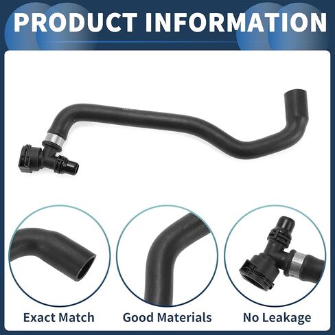 Radiator Hose Heater Hose No.11531711381 for BMW 740i 740iL 1998-2001 Black Rubber 1 Pc Coolant Pipe Good Sealing in Saudi Arabia