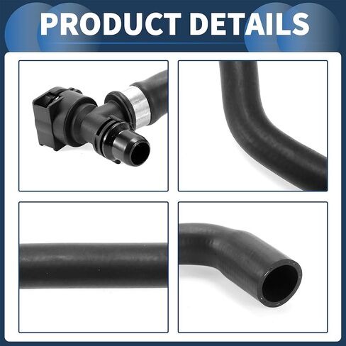 Radiator Hose Heater Hose No.11531711381 for BMW 740i 740iL 1998-2001 Black Rubber 1 Pc Coolant Pipe Good Sealing in Saudi Arabia