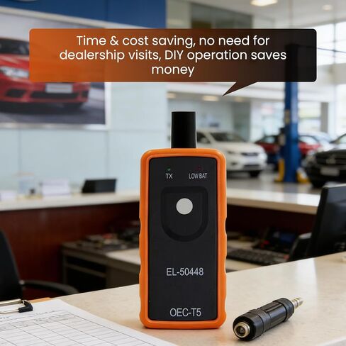 Tire Pressure Monitoring System Reset Tool, One-Button TPMS Relearn Tool for Universal Compatibility with Most 2007+ Vehicles, Compact Diagnostic Scanner for Accurate Sensor Activation in Kuwait