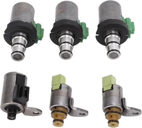 6Pcs/Set Transmission Shift Solenoid Kits Compatible For Mazda 2 3 5 6 CX-7 MPV For Mazda All 4F27-E 4 Speed Automatic Models in Saudi Arabia