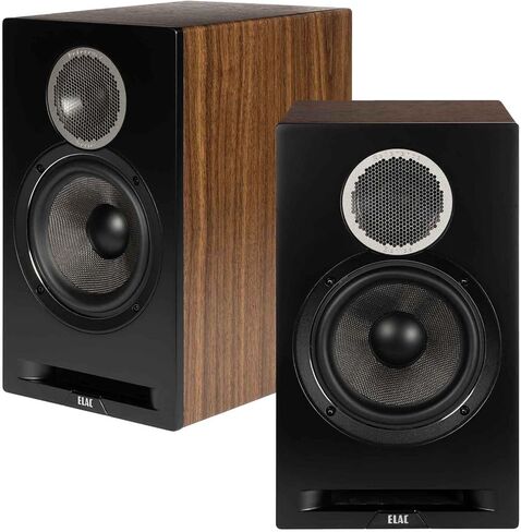 ELAC Debut Reference B6.2 Bookshelf Speakers - (Pair) Black Baffle, Walnut Cabinet in Kuwait