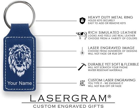 LaserGram Rectangle Keychain, Tambourine, Personalized Engraving Included in Saudi Arabia