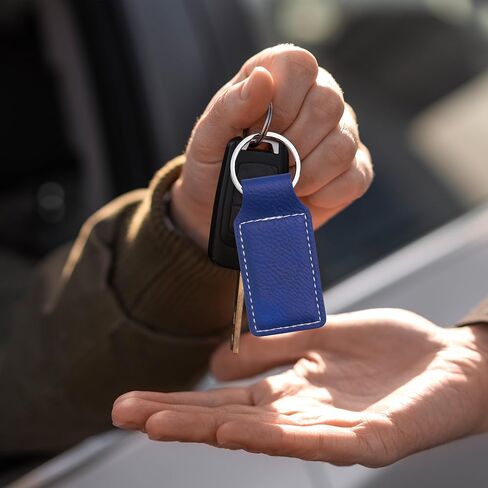 LaserGram Rectangle Keychain, Tambourine, Personalized Engraving Included in Saudi Arabia
