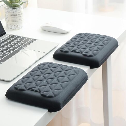 L-Shaped Desk EdgeRest, 2-Piece Set, Plam & Wrist & Forearm & Elbow Comfort Support for Table or Desk Edge, Non-Slip, Memory Foam Padding, Ergonomic Design, Separate Design in Saudi Arabia