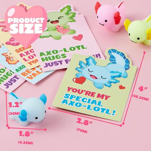 Joyin 28 حزم بطاقات هدايا لعبة Squishy للأطفال ، Kawaii Mochi للضغط مع البطاقات ، Mochi Squishy Toy Leaff Fidget for Kids Classroom Exchange Ribs Form in Kuwait