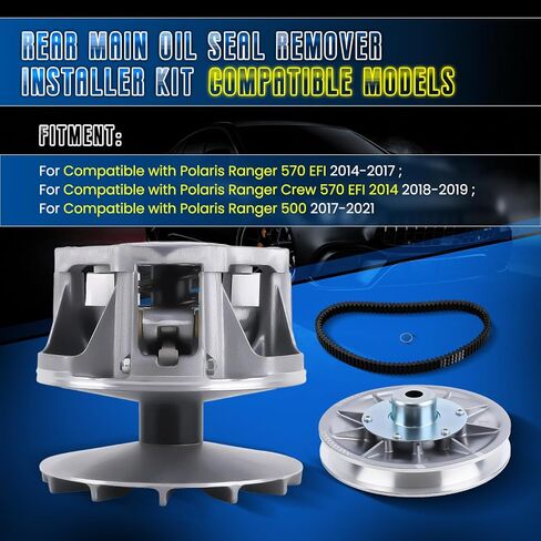 Primary Secondary Clutch Kit for Polaris Ranger 570 EFI 2014-2021, Fits Ranger 500 2017-2021 & Ranger Crew 570 EFI 2014 2018-2019, Replaces 1323255 1323167 1323119 in Kuwait