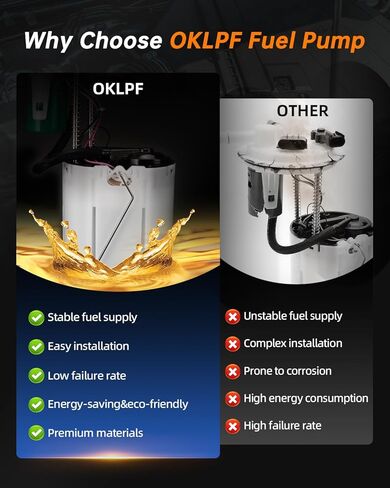 OKLPF Electric Fuel Pump Module Assembly Compatible With 2009-2017 Buick Enclave GMC Acadia Chevy Traverse 3.6L V6,2009-2010 Saturn Outlook V6 3.6L,Replace E3790M SP6657M in Kuwait