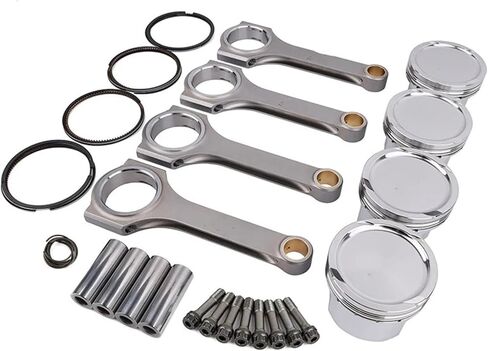 Racing R18 1.8L Forged 4340 Steel Connecting Rod 4032 Aluminum Piston Kit Compatible For Honda R18 With ARP Bolts in Kuwait