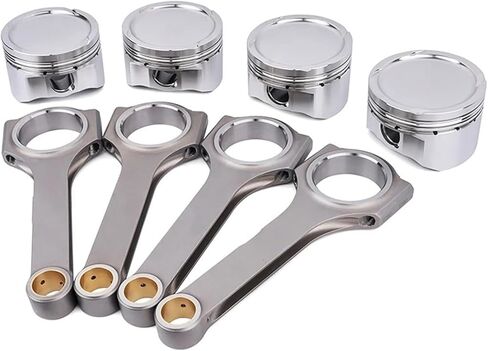 Racing R18 1.8L Forged 4340 Steel Connecting Rod 4032 Aluminum Piston Kit Compatible For Honda R18 With ARP Bolts in Kuwait