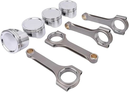Racing R18 1.8L Forged 4340 Steel Connecting Rod 4032 Aluminum Piston Kit Compatible For Honda R18 With ARP Bolts in Kuwait