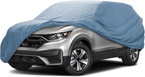 iCarCover 18-Layers Premium SUV Car Cover Waterproof All Weather Weatherproof UV Sun Protection Snow Dust Storm Resistant Outdoor Exterior Custom Form-Fit Full Padded Car Cover with Straps 176"-185"L in Saudi Arabia