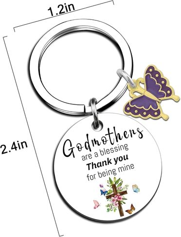 هدية العرابة من Godchild Godmother اقتراح هدية الله الأم الهدايا للنساء سوف تكون إلهي الأم الهدايا المسيحية المعمودية المفاتيح للنساء أفضل هدية عيد ميلاد عيد الميلاد in Kuwait
