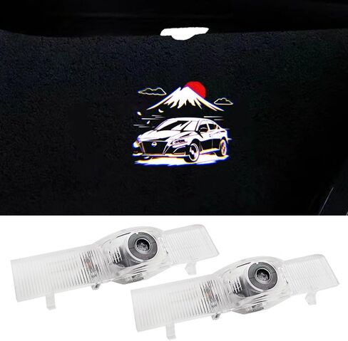 2PCS LED Car Door Logo Lights Projector Compatible with Altima 2002-present Puddle Lights Ghost Shadow Light Kit Car Accessories (for Altima-Mount Fuji) in Kuwait