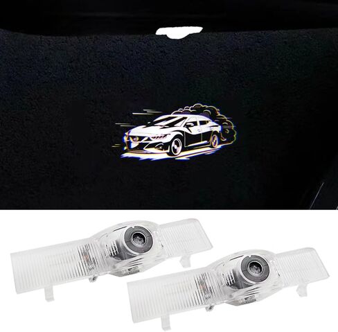 2PCS LED Car Door Logo Lights Projector Compatible with Altima 2002-present Puddle Lights Ghost Shadow Light Kit Car Accessories (for Altima-Mount Fuji) in Saudi Arabia