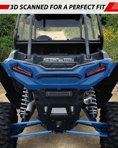 واجهة خلفية مدمجة لملحقات Polaris RZR XP 1000/ XP TURBO/TURBO S 2019-2023، غطاء مصد خلفي أسود لـ 2019-2023 RZR، استبدال #5457743-070 in Saudi Arabia
