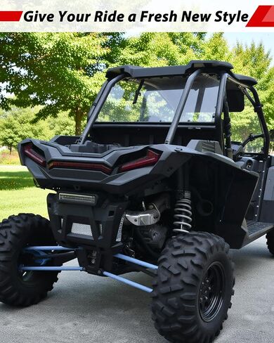 واجهة خلفية مدمجة لملحقات Polaris RZR XP 1000/ XP TURBO/TURBO S 2019-2023، غطاء مصد خلفي أسود لـ 2019-2023 RZR، استبدال #5457743-070 in Saudi Arabia