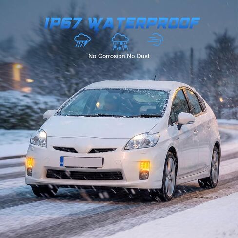 Turn Signal Lights Fits for 2009-2011 Prius(3rd Gen, XW30) 2-in-1 White DRL & Amber Turn Signal, DOT & SAE, Plug and Play, 2 Pack(Smoked Lens) LED Corner Lights in Kuwait