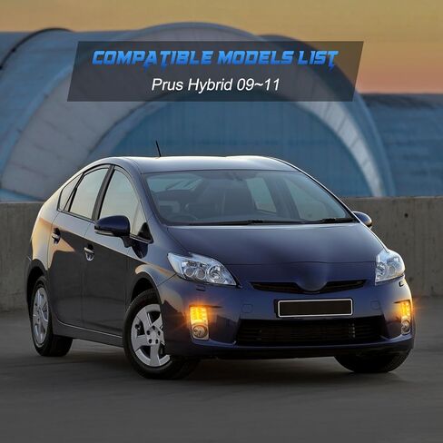 Turn Signal Lights Fits for 2009-2011 Prius(3rd Gen, XW30) 2-in-1 White DRL & Amber Turn Signal, DOT & SAE, Plug and Play, 2 Pack(Smoked Lens) LED Corner Lights in Kuwait